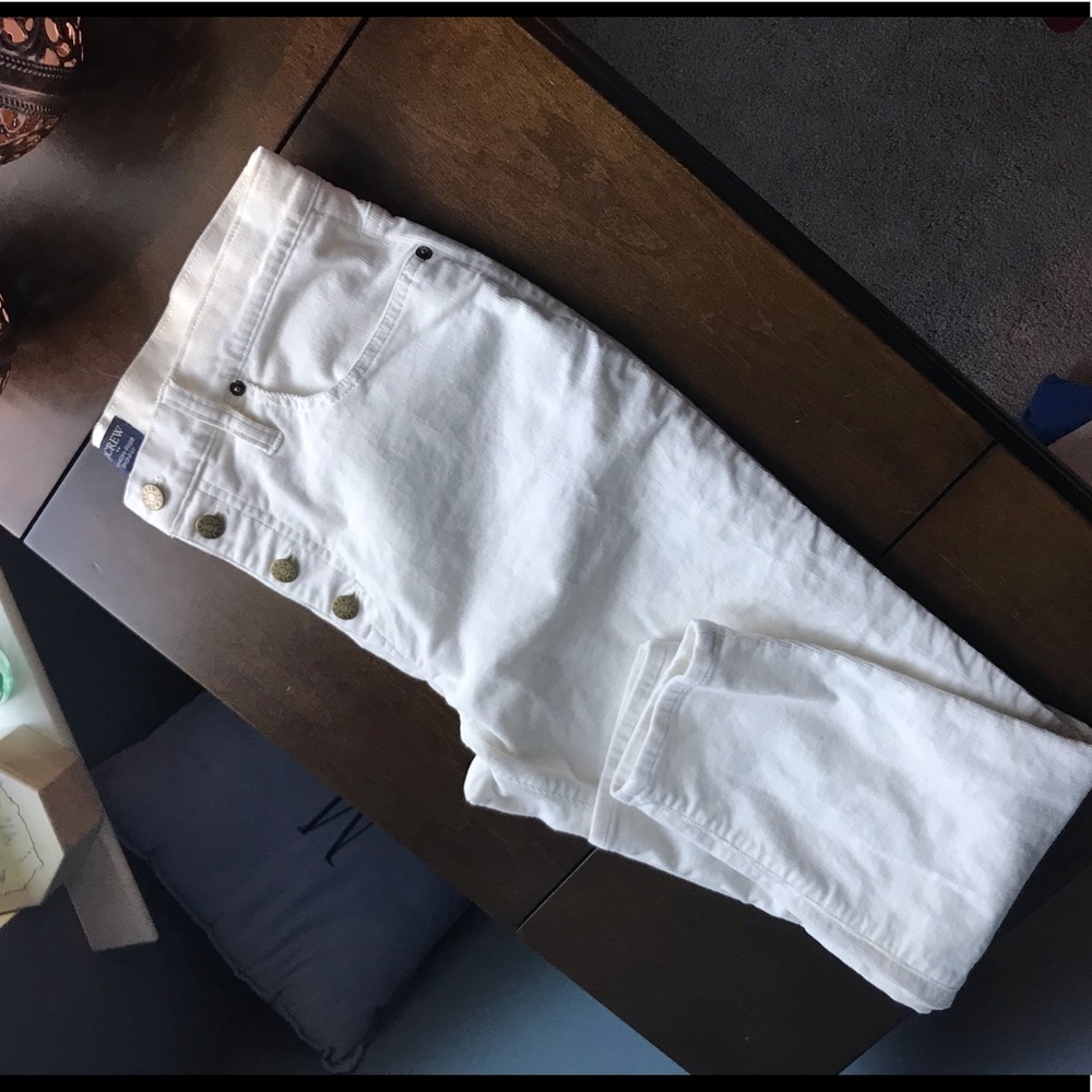 J Crew skinny corduroys button fly